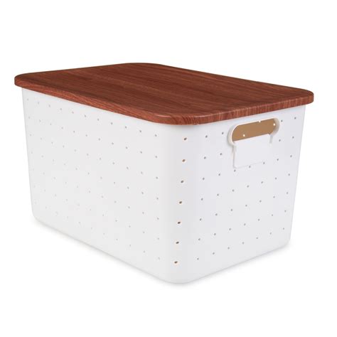 vinyl storage box with lid